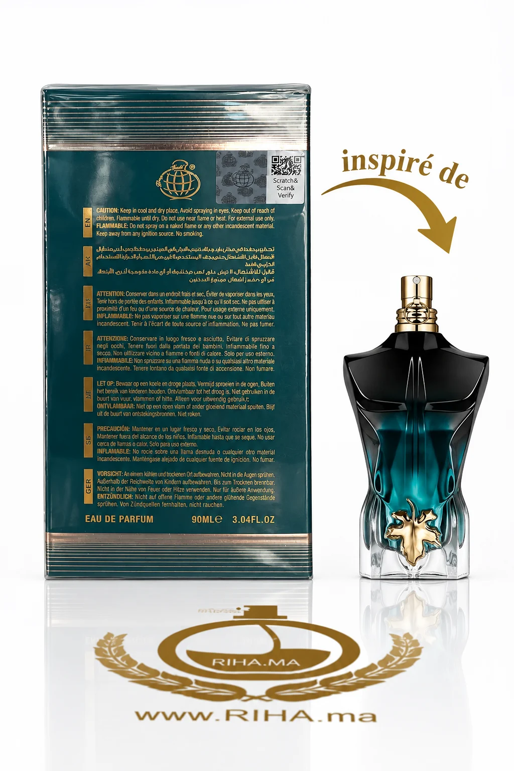 Urban Man Amaze Eau De Parfum Pour Homme 90ml — photo 2 Flacon de parfum Urban Man Amaze pour homme 90 ml — vue 2