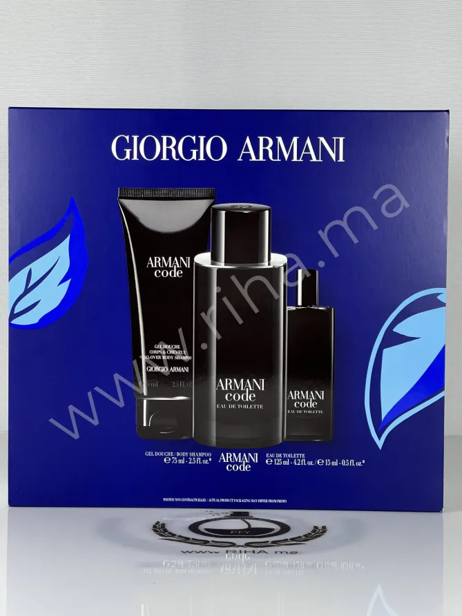 Coffret Armani Code Coffret Armani Code Eau de toilette Giorgio Armani 125ml Giorgio Armani - parfum Maroc