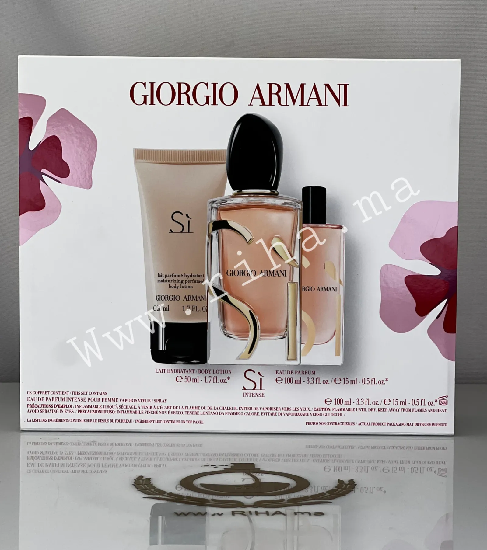 Coffret Si Eau de Parfum Intense Giorgio Armani Pour Femme (2) Coffret Si Eau de Parfum Intense Giorgio Armani Pour Femme