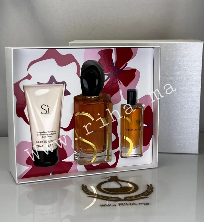 Coffret Si Eau de Parfum Intense Giorgio Armani Pour Femme (3) Coffret Si Eau de Parfum Intense Giorgio Armani Pour Femme