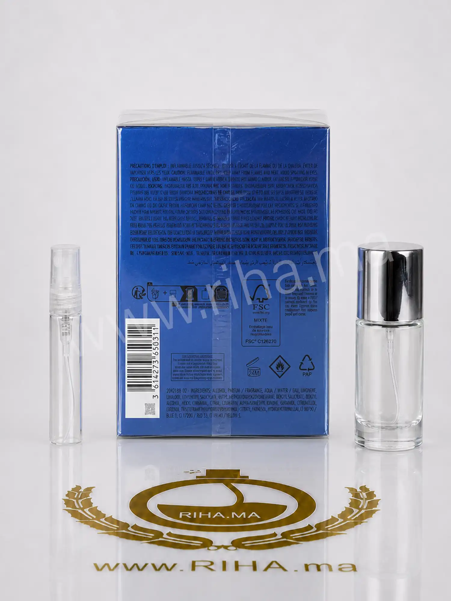 back decantage chrome azzaro