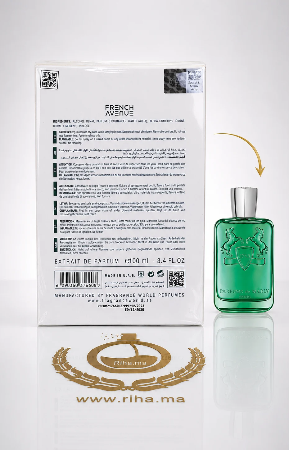 Arther Extrait – Parfum Homme Inspiré de Greenley de Parfums de Marly — photo 2 Arther Extrait – Parfum Homme Inspiré de Greenley de Parfums de Marly — parfum de luxe au Maroc — vue 2