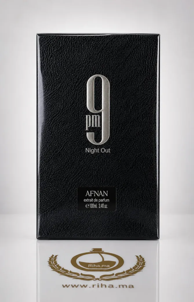 9 PM Night Out Afnan Parfum Elixir Pour Homme 100 ML Authentic Flacon de 9 pm night out afnan extrait de parfum homme