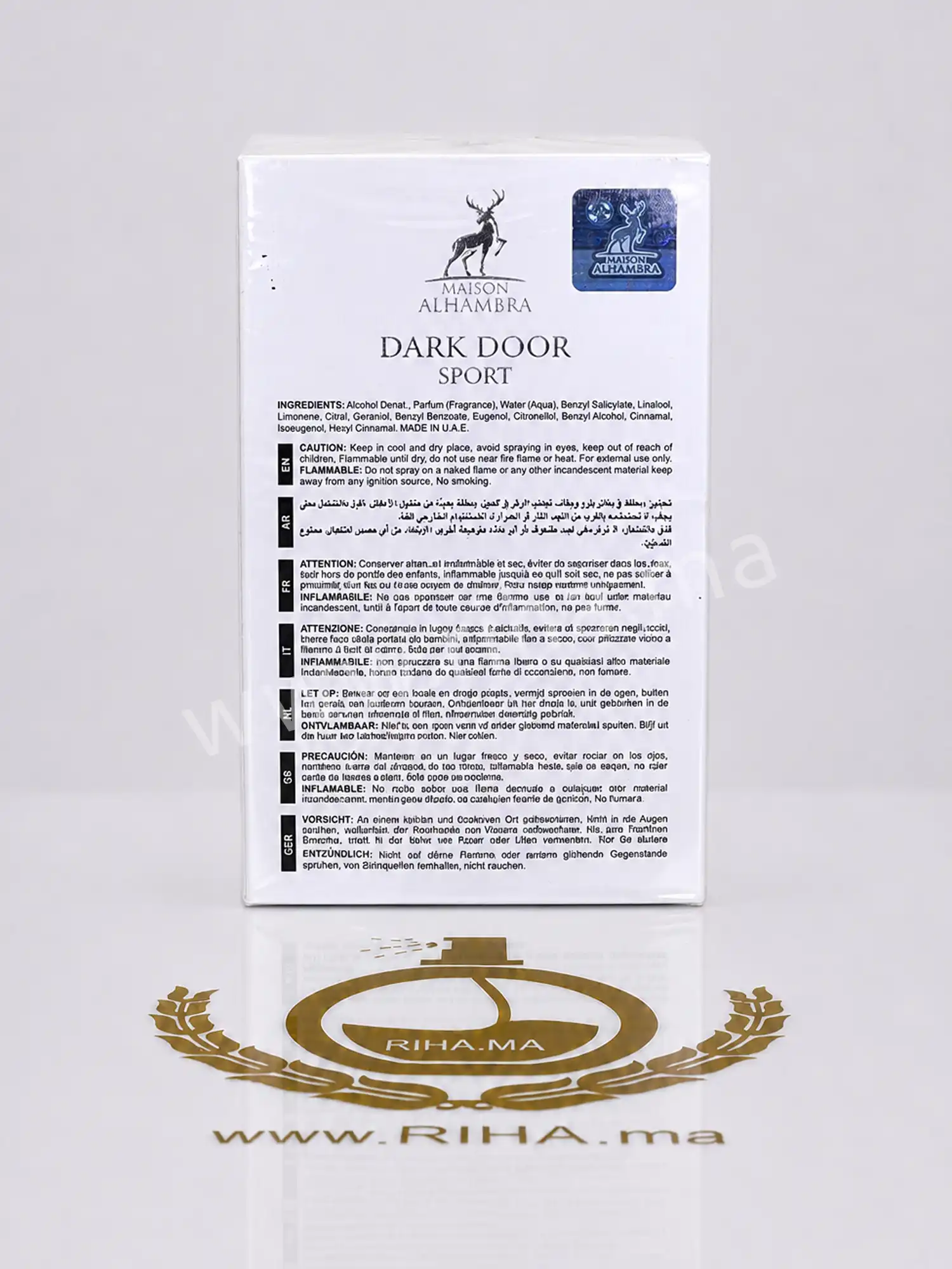 Dark Door Sport Maison Alhambra Eau de Parfum 100ml — photo 2 Flacon de Dark Door Sport Maison Alhambra 100ml — vue 2