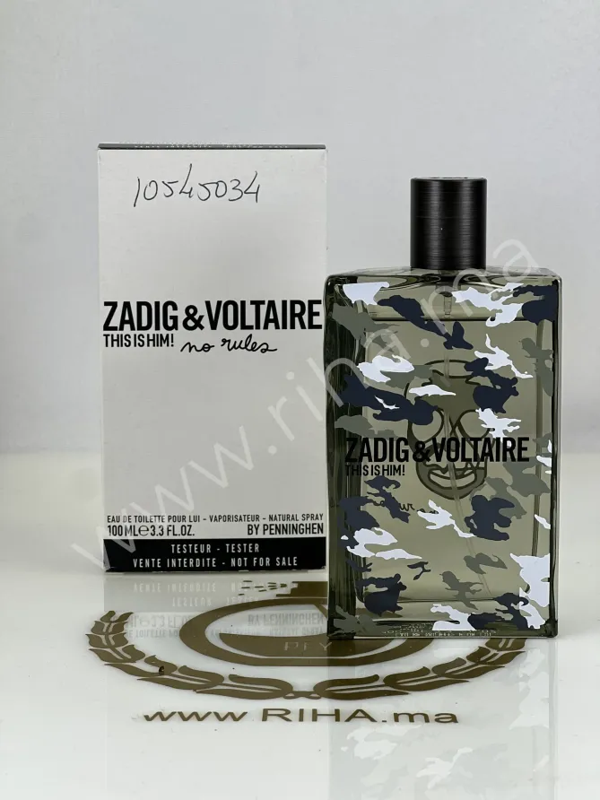 Tester Zadig&Voltaire This Is him No Rules prix maroc Tester Zadig&Voltaire This Is him No Rules prix maroc