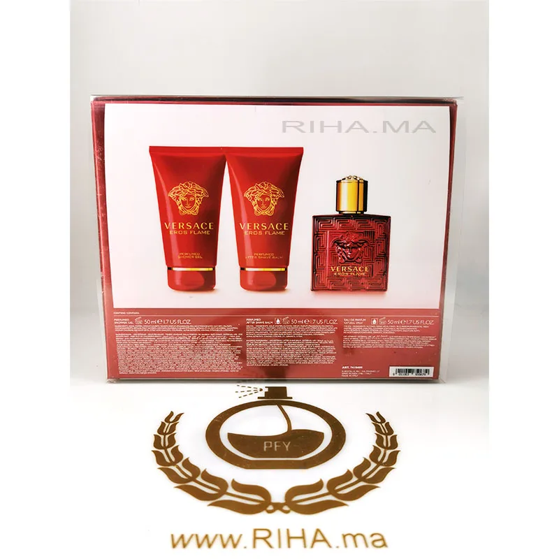 Eros-Flame-Versace Coffret Eros Flame-Versace Versace - parfum Maroc