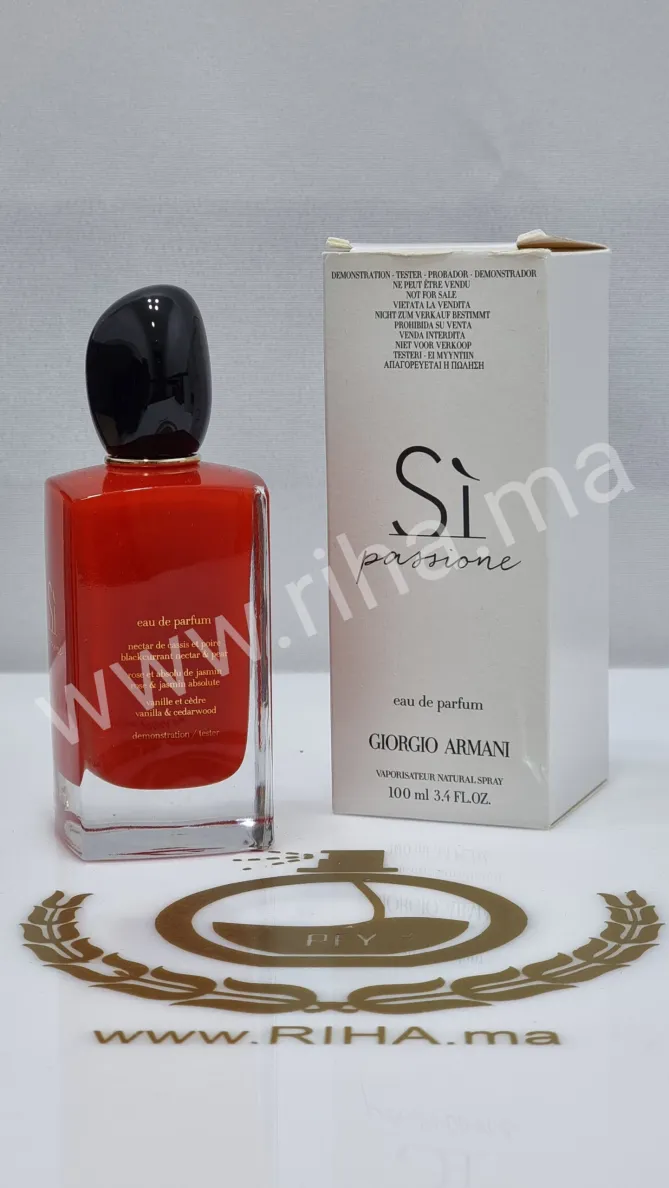 Tester Sì Passione Eau de Parfum 100ml -Giorgio Armani Giorgio Armani - parfum Maroc