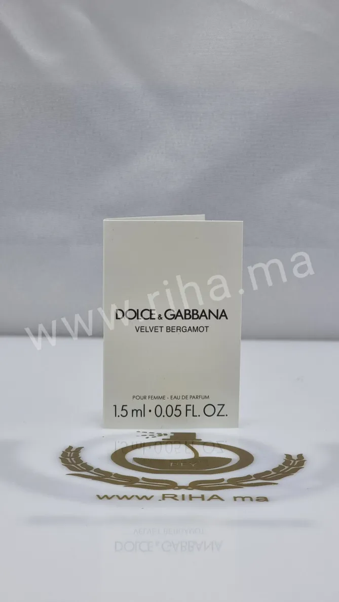 Échantillons Parfum prive Dolce&Gabbana Velvet Bergamot Eau de parfum 1.5ml DOLCE&GABBANA - parfum Maroc