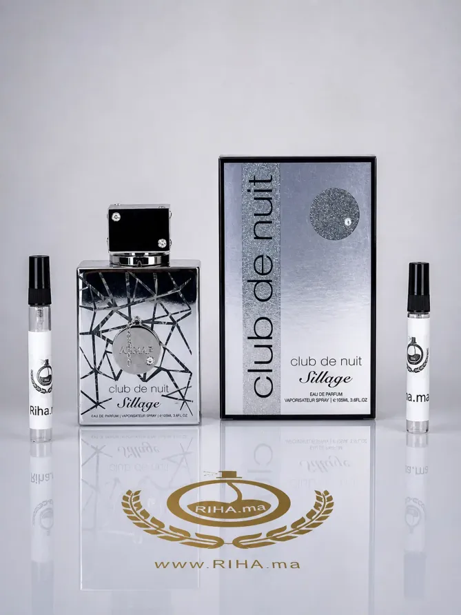 Decantage Club de Nuit Sillage Armaf 5ml 10ml Maroc parfum frais musqué élégant longue tenue Decantage Club de Nuit Sillage Armaf 5ml 10ml Maroc parfum frais musqué élégant longue tenue