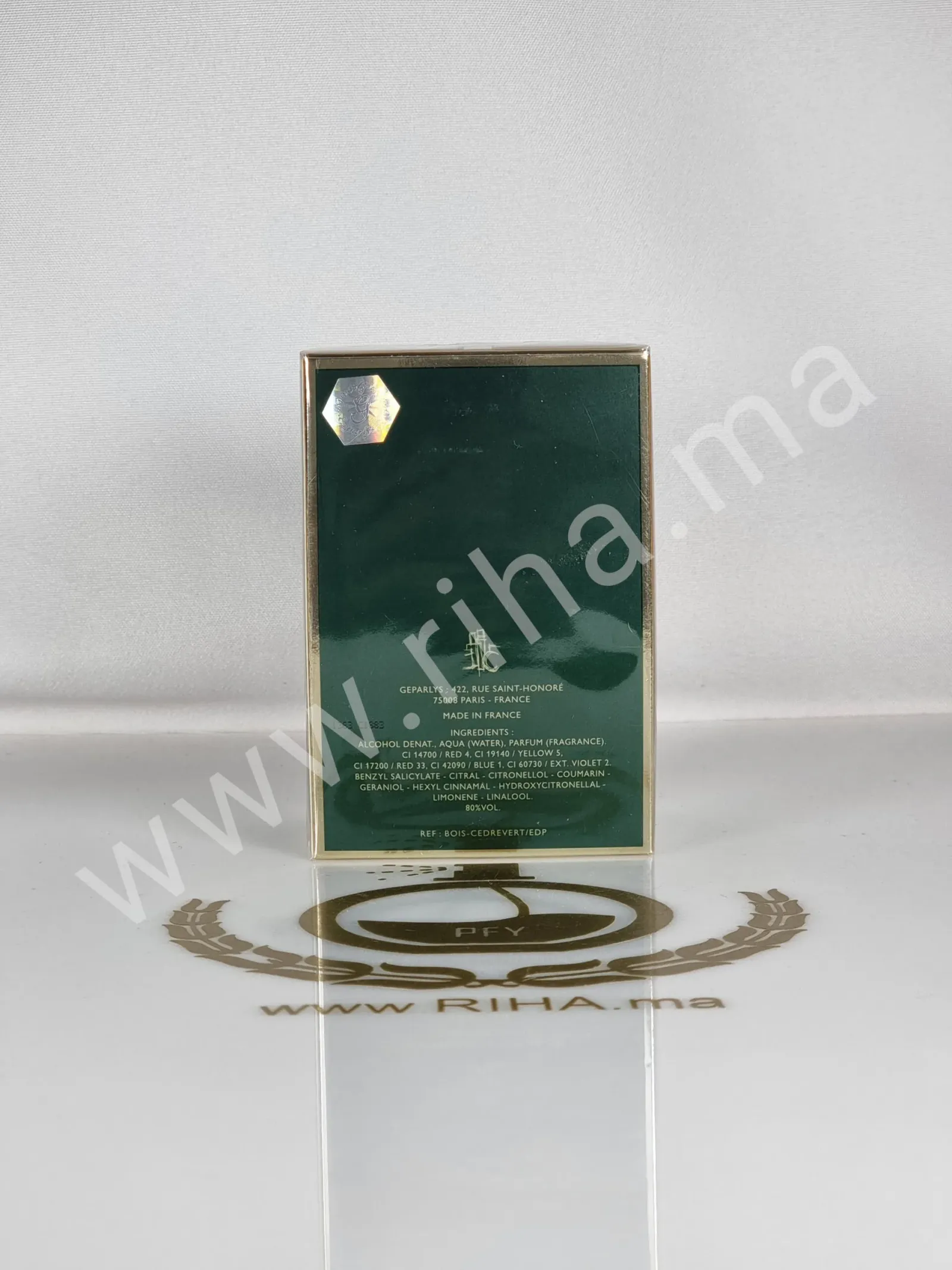 Cèdre Vert Cèdre Vert Collection privée eau de parfum 100ml geparlys - parfum Maroc