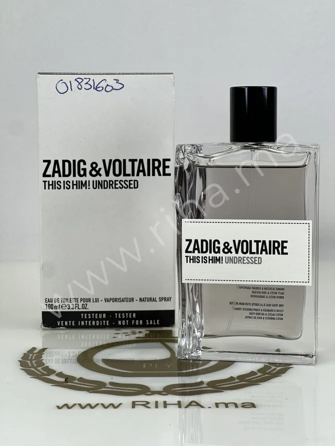 Tester Zadig&Voltaire This Is Him Undressed 100ml prix maroc Tester Zadig&Voltaire This Is Him Undressed 100ml prix maroc