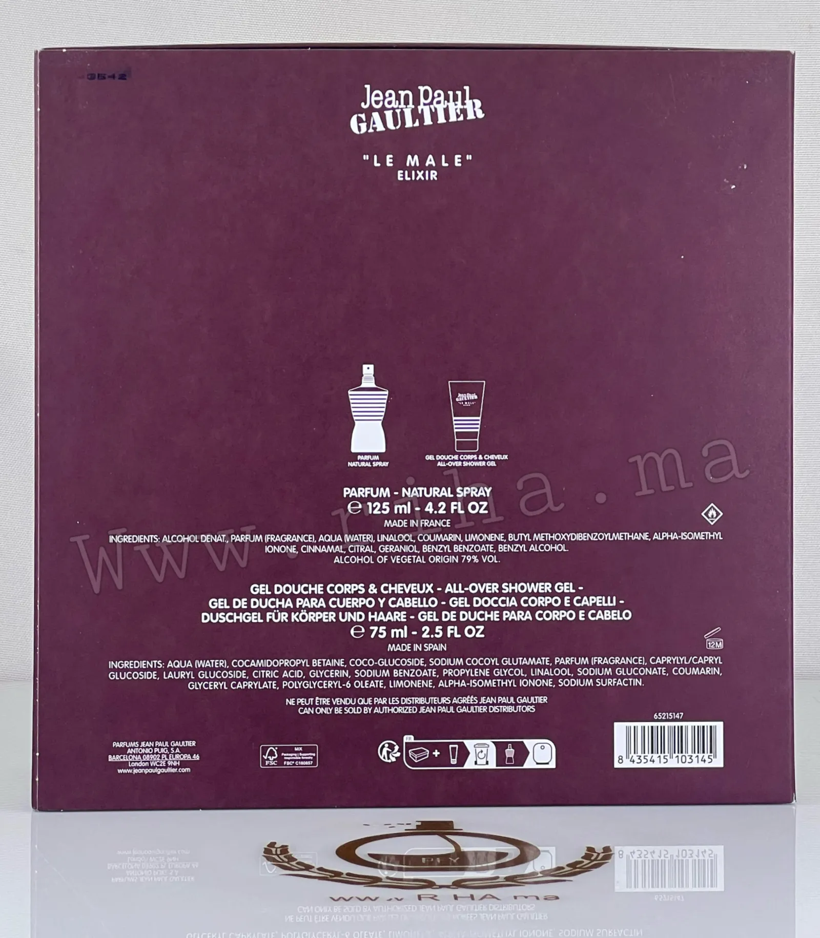 Coffret Le Male Elixir Jean Paul Gaultier (2) Coffret Le Male Elixir Jean Paul Gaultier