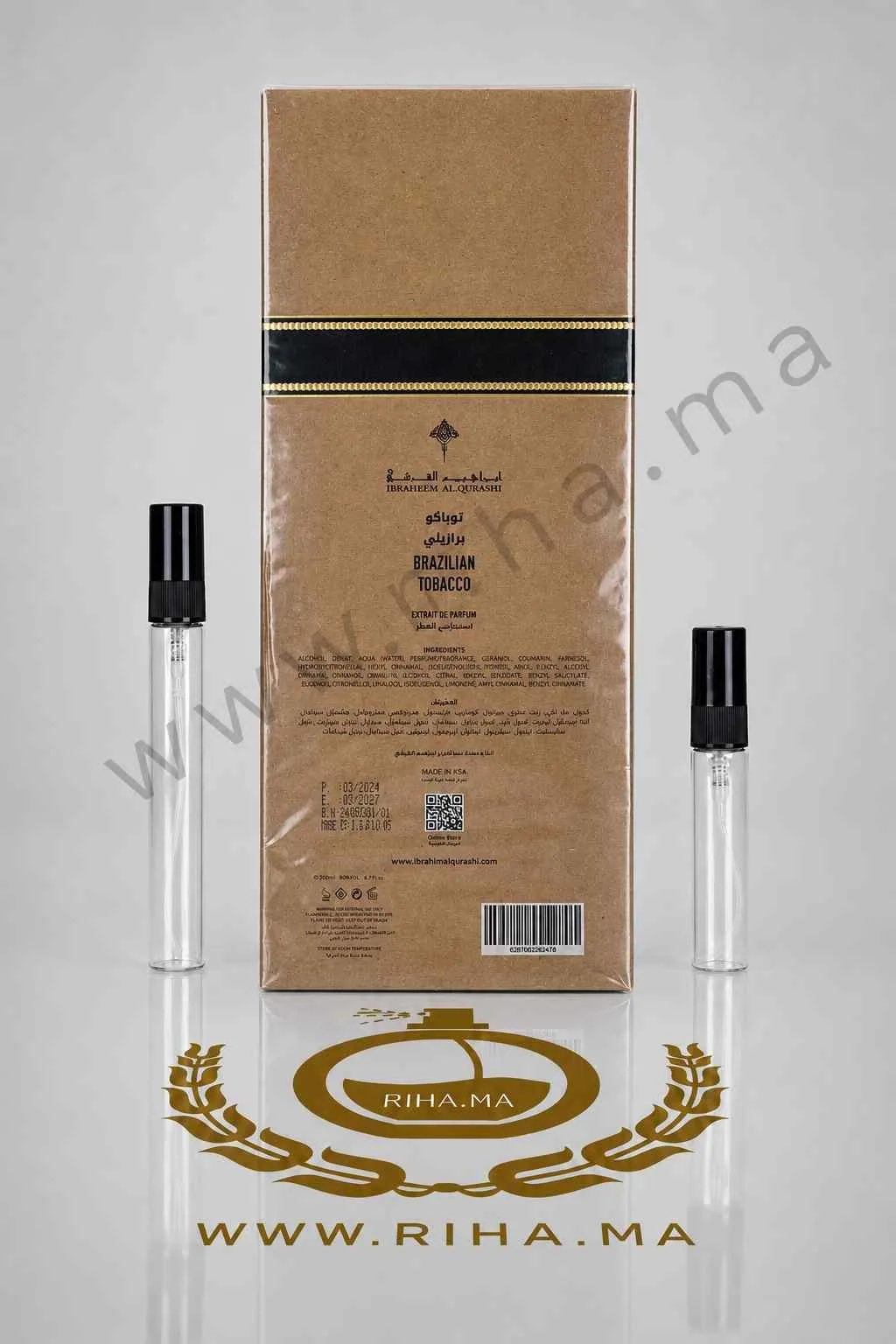 Decantage Brazilian Tobacco Ibraheem AlQurashi Eau de Parfum prix maroc Decantage Brazilian Tobacco Ibraheem AlQurashi Eau de Parfum prix maroc