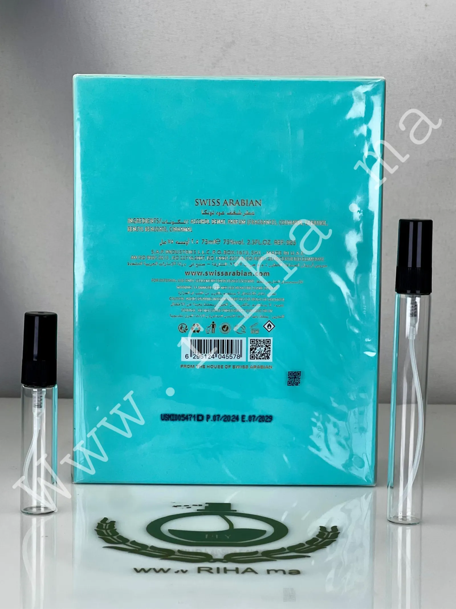 Decantage Shaghaf Oud Tonka Swiss Arabian Eau De Parfum prix maroc (2) Decantage Shaghaf Oud Tonka Swiss Arabian Eau De Parfum prix maroc