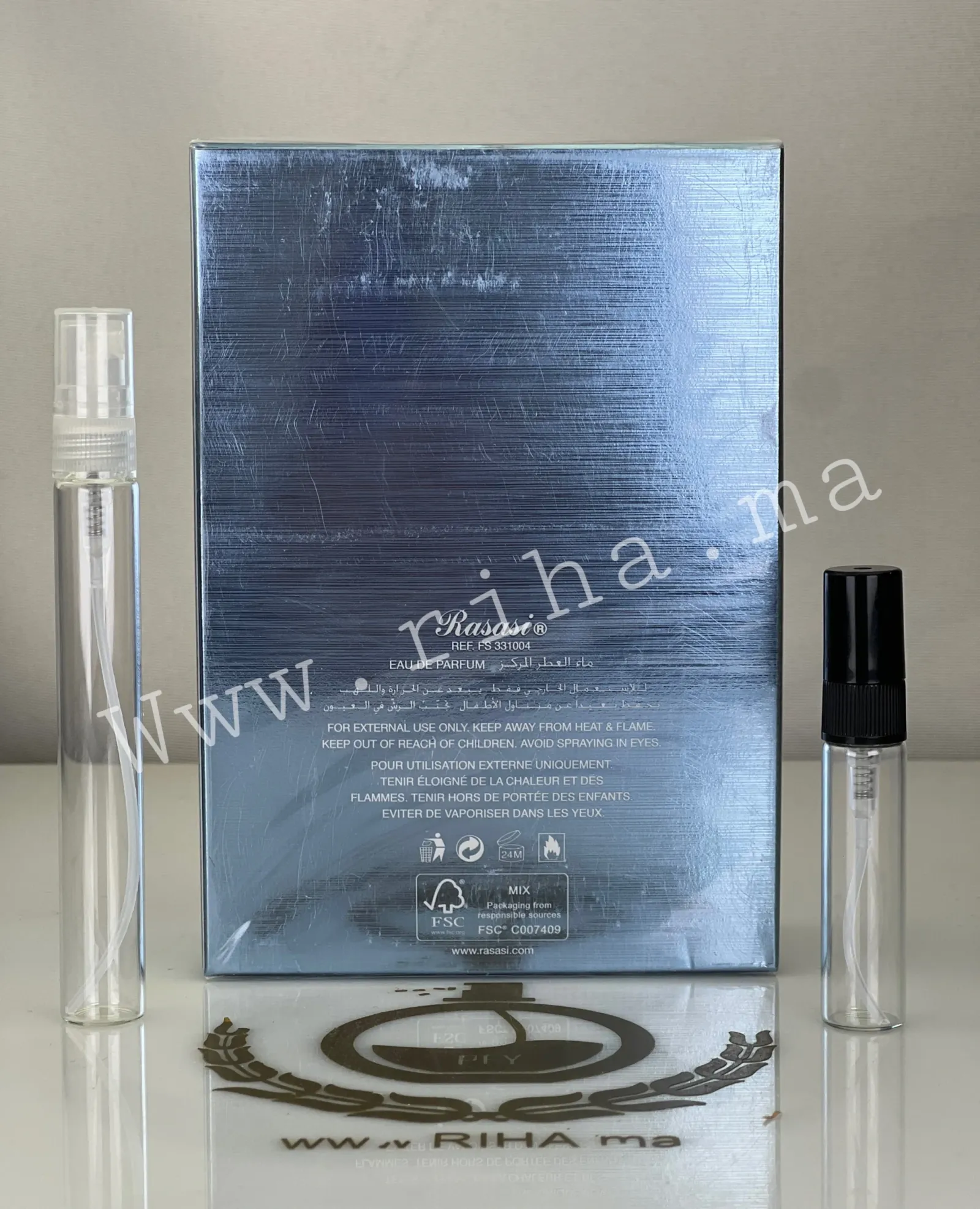 Decantage Hawas Ice for Him Rasasi pour homme Eau de Parfum prix maroc (2) Decantage Hawas Ice for Him Rasasi pour homme Eau de Parfum prix maroc