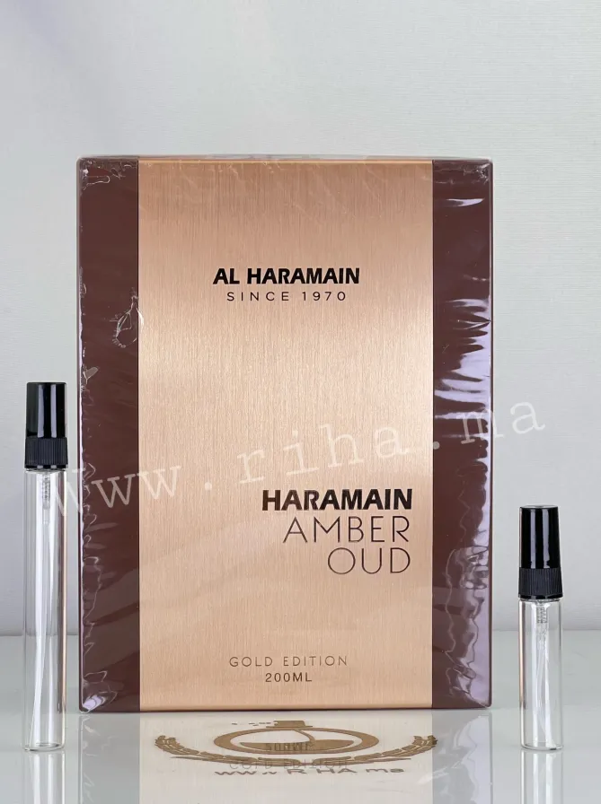 Decantage Amber Oud Al Haramain Perfumes Eau De Parfum Pour Homme et Femme decantage al haramain