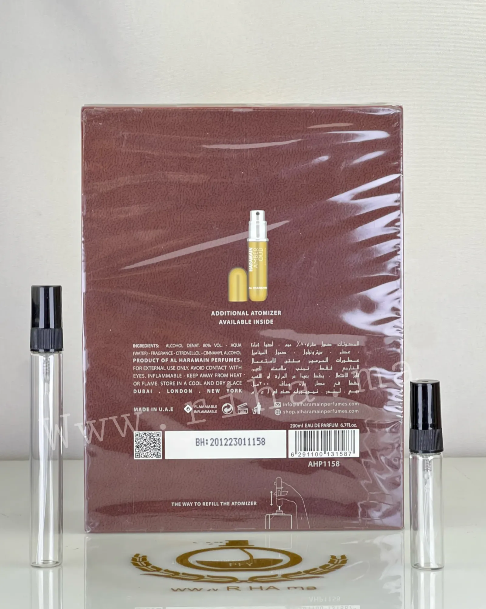 Decantage Amber Oud Al Haramain Perfumes Eau De Parfum Pour Homme et Femme (2) decantage al haramain