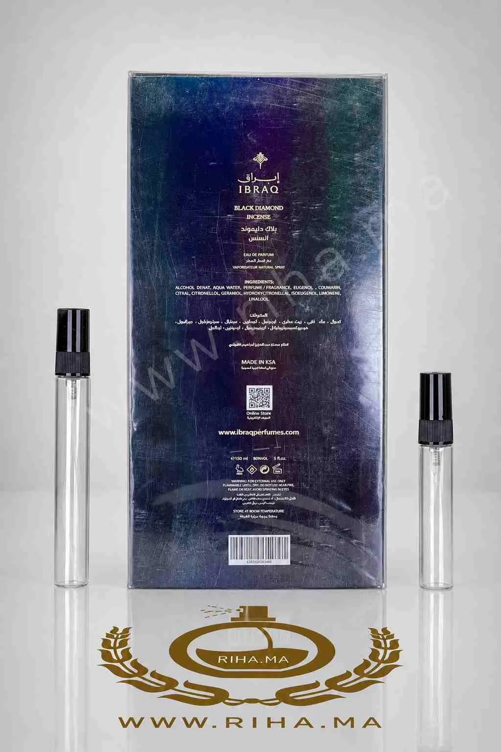 Decantage Black Diamond Incense Ibraheem AlQurashi Eau de Parfum Pour Homme Decantage Black Diamond Incense Ibraheem AlQurashi Eau de Parfum Pour Homme
