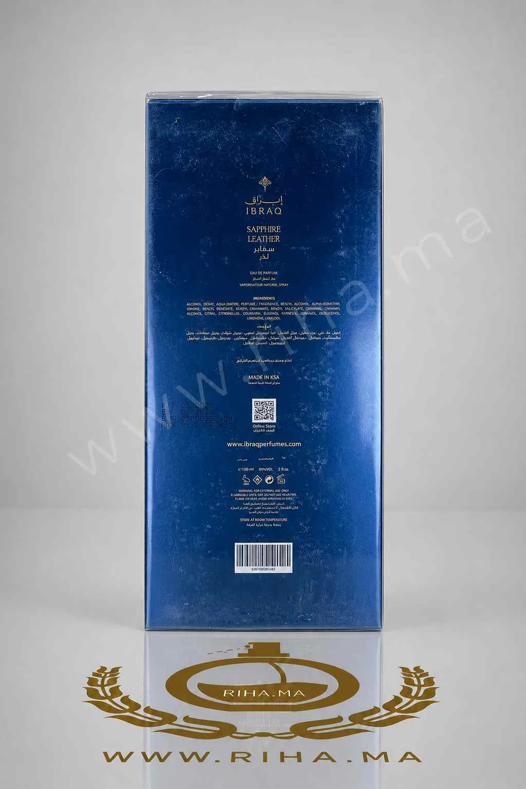Sapphire Leather Ibraheem AlQurashi Eau de Parum Pour Homme Sapphire Leather Ibraheem AlQurashi Eau de Parum Pour Homme