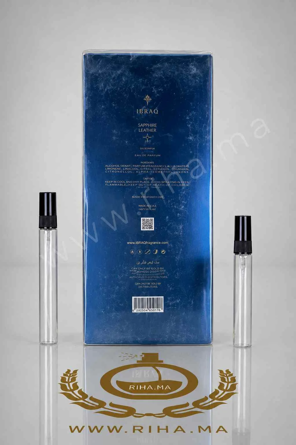 Decantage Sapphire Leather Ibraheem AlQurashi Pour Homme et Femme Decantage Sapphire Leather Ibraheem AlQurashi Pour Homme et Femme