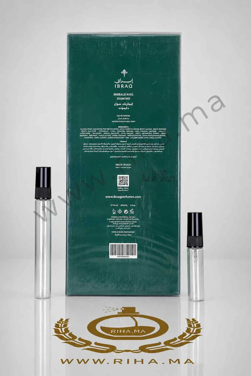 Decantage Emerald Soul Diamond Ibrahim Al Qurashi Eau de Parfum Pour Homme et Femme Decantage Emerald Soul Diamond Ibrahim Al Qurashi Eau de Parfum Pour Homme et Femme