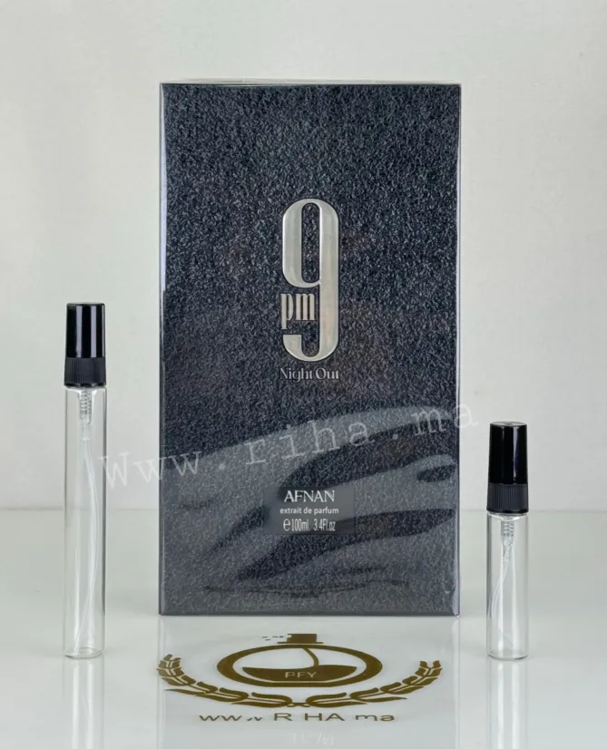 Decantage 9 PM Night Out Afnan Extrait de Parfum Pour Homme Authentic Decantage 9 PM Night Out Afnan Extrait de Parfum Pour Homme Authentic
