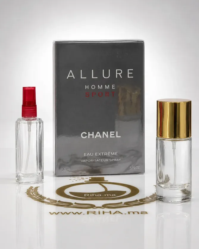 Décantage Allure Homme Sport Chanel 10ml Décantage Allure Homme Sport Chanel avec vaporisateur