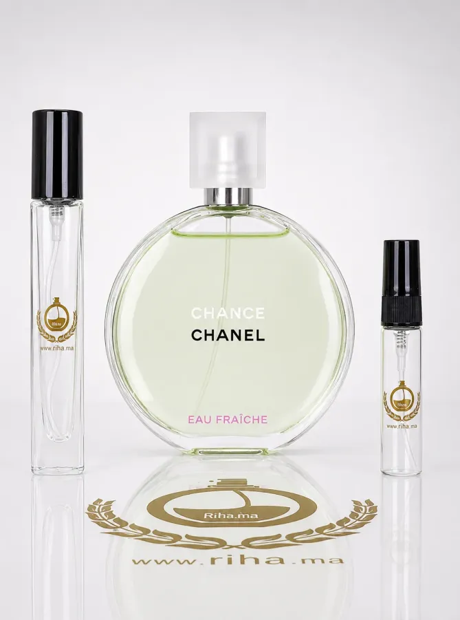 Décantage chance chanel eau fraiche flacon format voyage femme