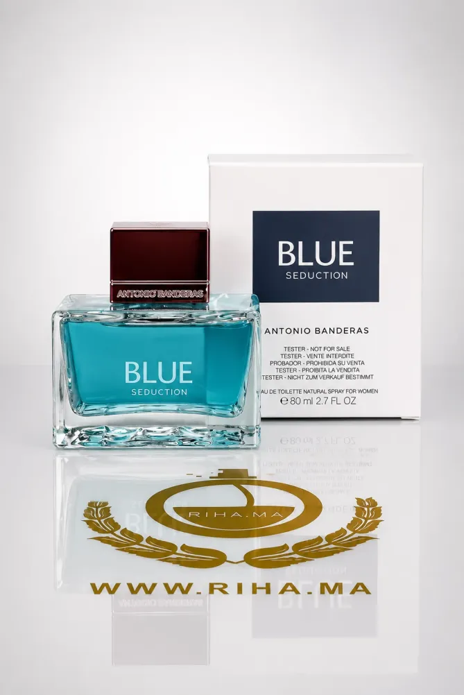 Tester Blue Seduction Antonio Banderas Eau de Toilette Pour Femme 80 ML Authentic Décantage blue seduction antonio banderas flacon eau de toilette homme