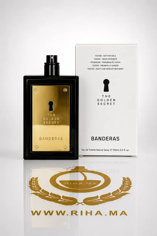 Tester The Golden Secret Antonio Banderas Eau de Toilette Pour Homme 100 ML Authentic Flacon décantage golden secret antonio banderas eau de toilette homme 100ml