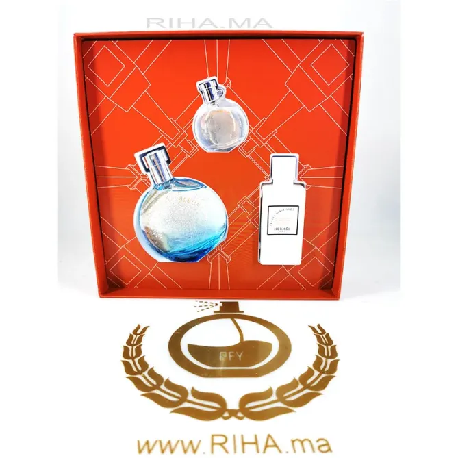 Coffret Eau des Merveilles Bleue-Hermès Hermes - parfum Maroc