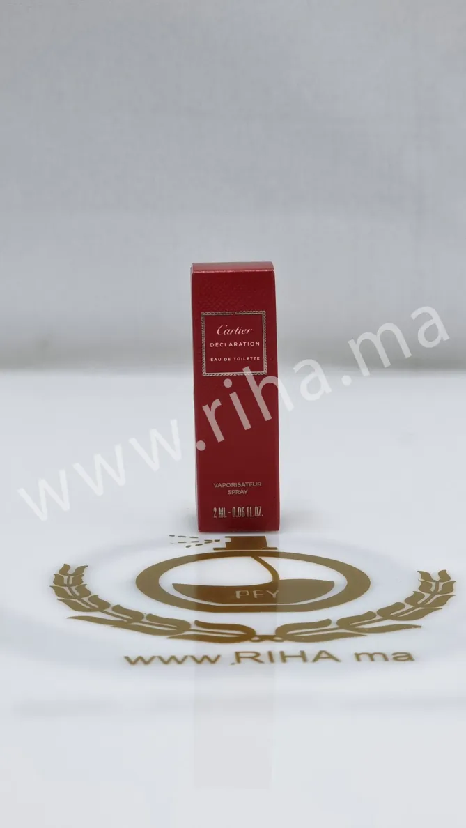 Échantillon décantage cartier declaration flacon parfum homme original