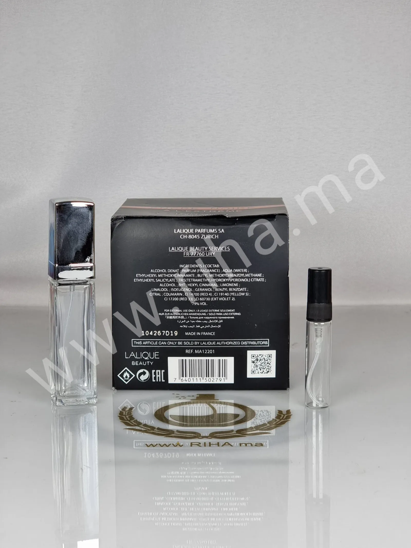 Encre Noire A L'Extreme Decantage Encre Noire A L’Extreme Lalique pour homme Lalique - parfum Maroc