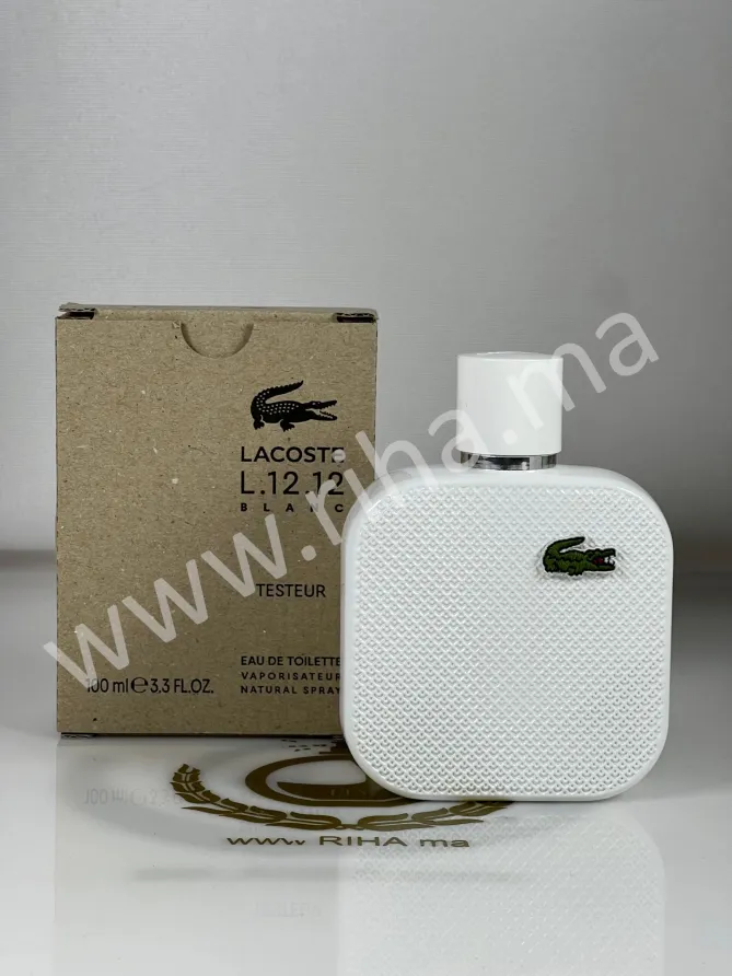 Lacoste L.12.12 Blanc Tester Lacoste L.12.12 Blanc Eau de Toilette 100ml pour homme Lacoste - parfum Maroc
