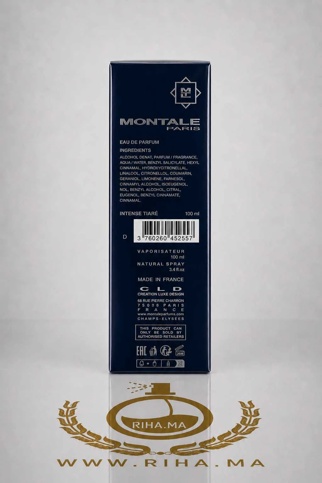 Montale Intense Tiare Eau de Parfum back_11zon Intense Tiaré Montale Eau de Parfum 100ml MONTALE - parfum Maroc