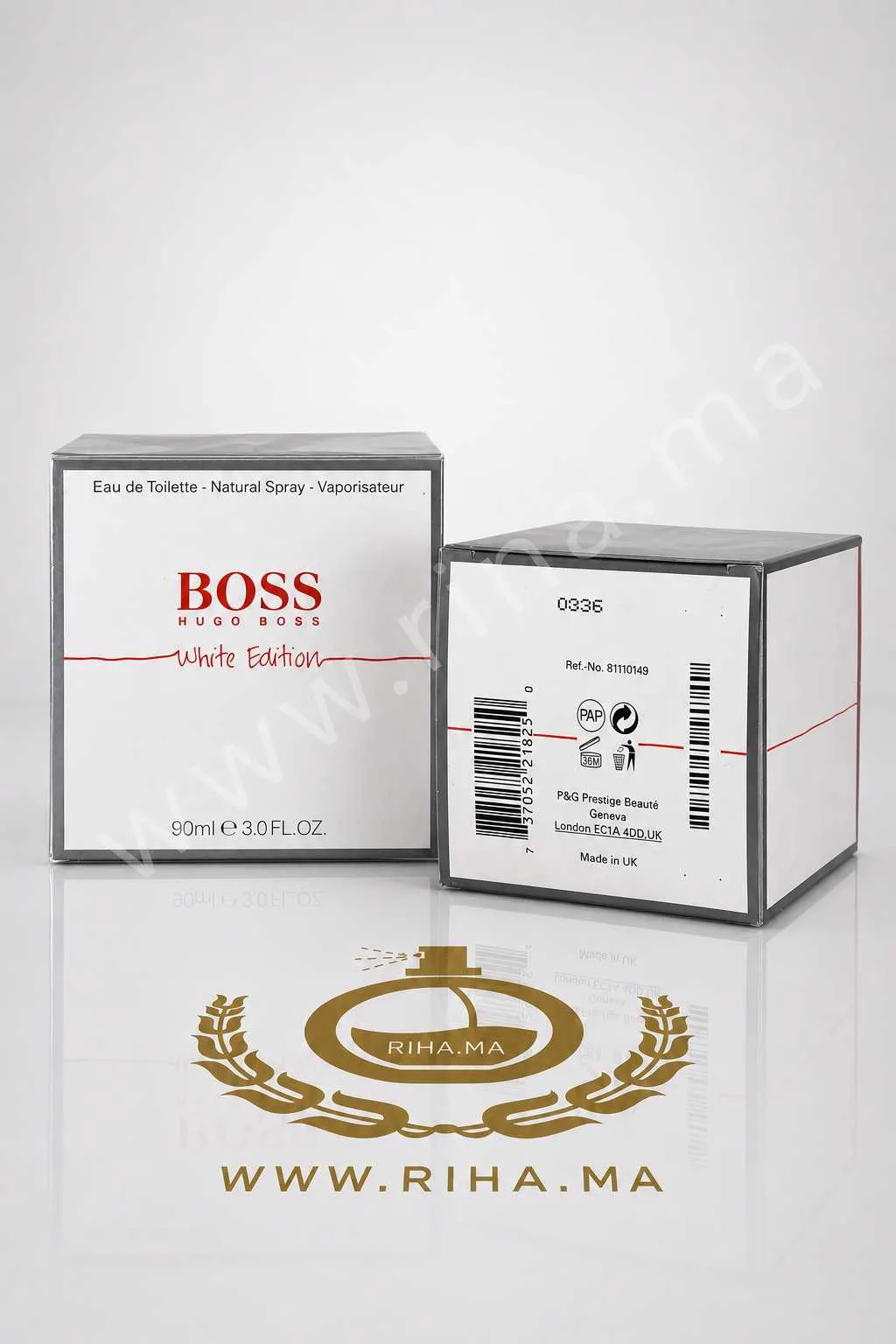 HUGO BOSS - BOSS IN MOTION WHITE — photo 2 Flacon de Hugo Boss Boss In Motion White eau de toilette pour homme — vue 2