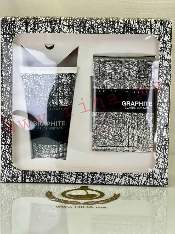 Coffret Graphite Montana Eau de Toilette Pour Homme Coffret graphite montana eau de toilette homme avec écrin élégant