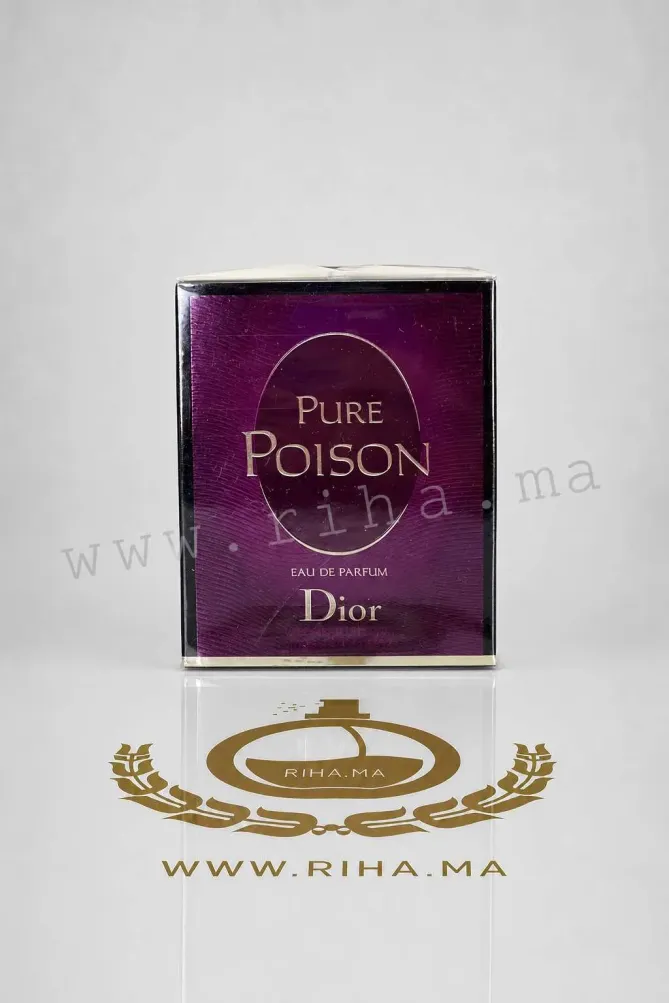 Pure Poison Dior Eau de Parfum Pour Femme 100ml Flacon de parfum pure poison dior élégant sur fond blanc
