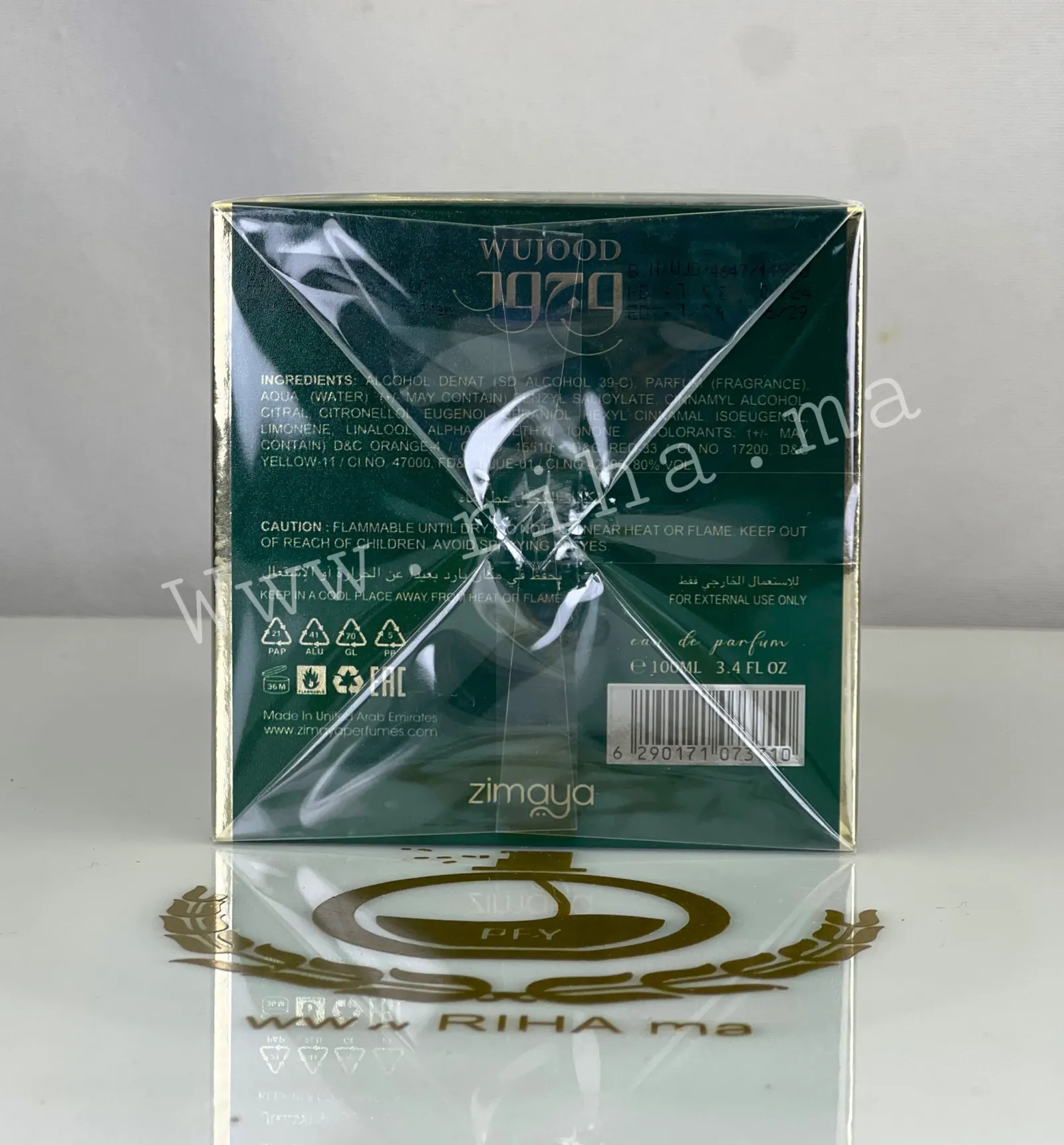 Zimaya Wujood Afnan - inspiré de Rosendo Mateu Nº 5 — photo 2 Flacon de zimaya wujood afnan eau de parfum pour homme — vue 2