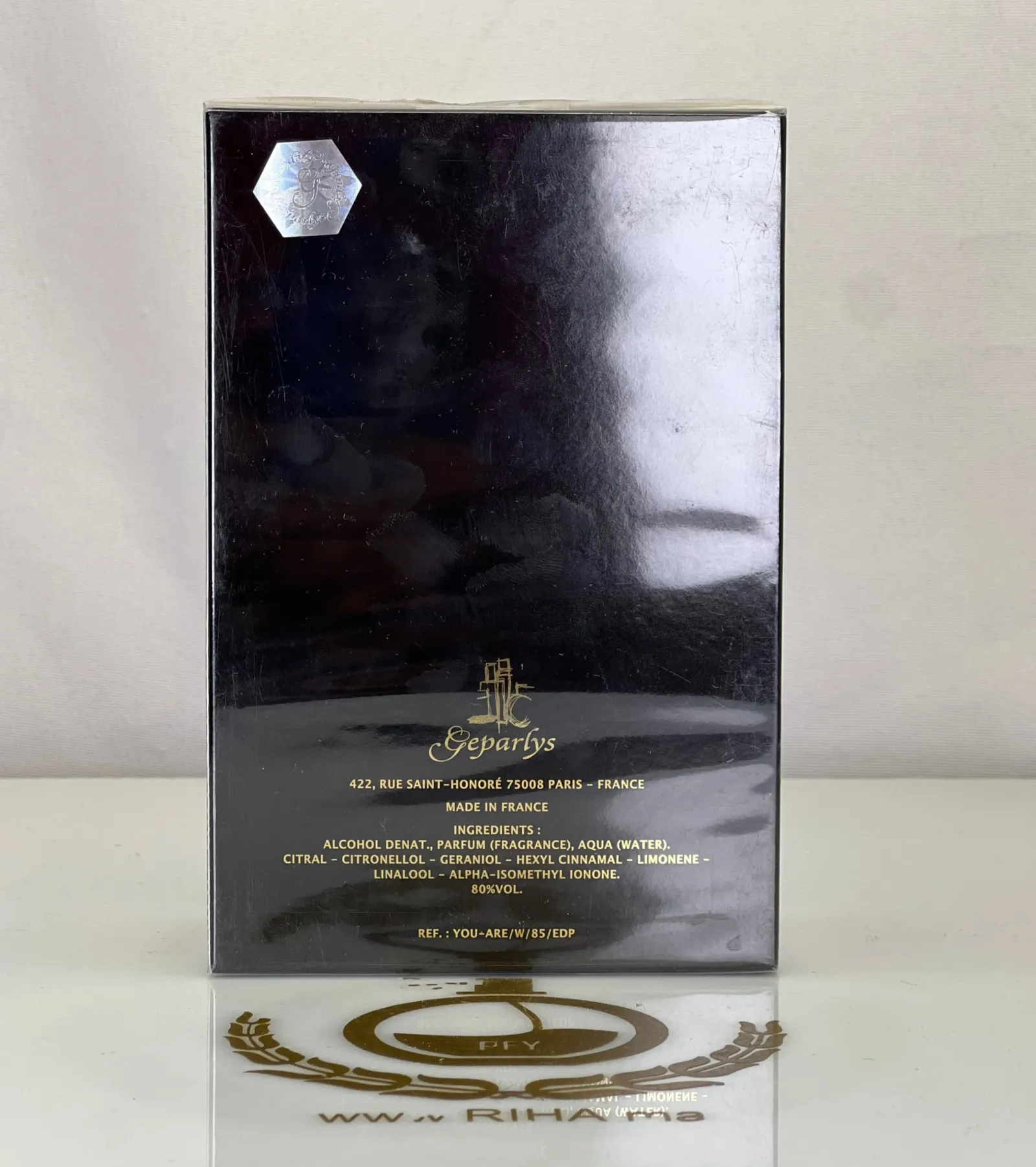 YOU ARE GEPARLYS – inspiré de Burberry Her — photo 2 Flacon de parfum you are geparlys élégant sur fond pastel — vue 2