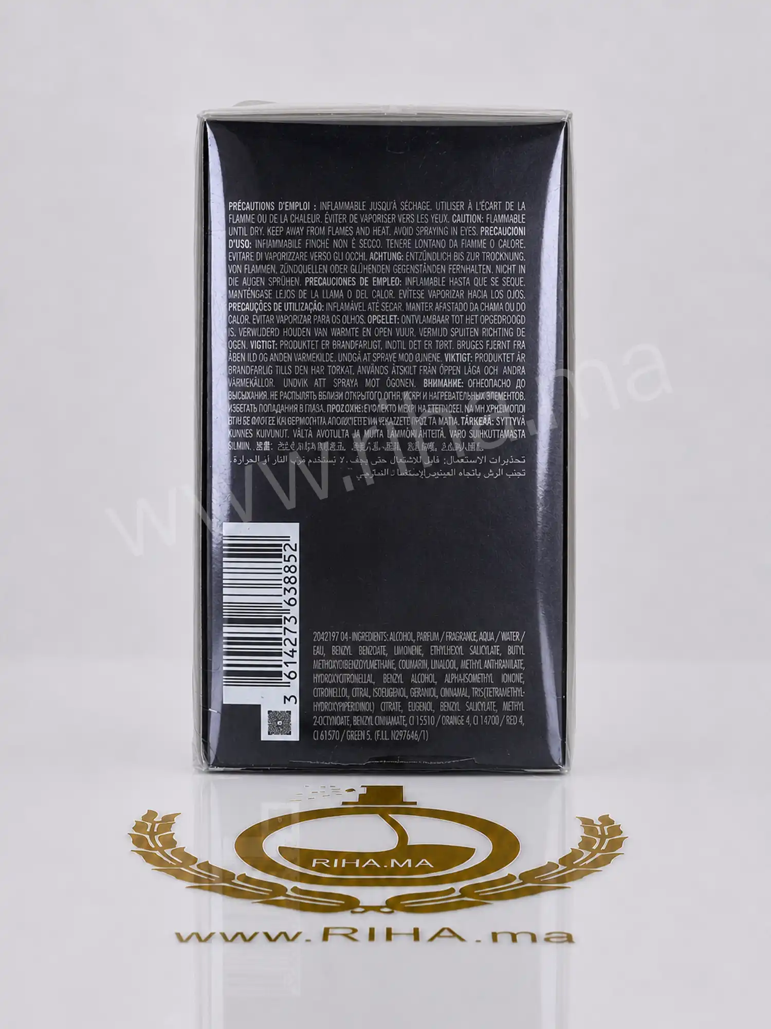 Azzaro The Most Wanted Parfum 100ml Pour Homme — photo 2 Flacon Azzaro The Most Wanted parfum homme sur fond noir élégant — vue 2