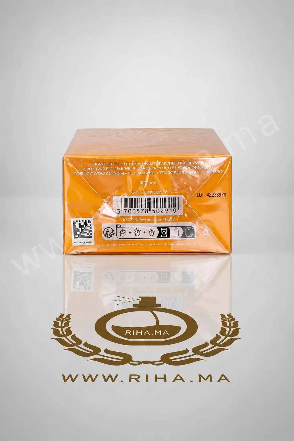 Perseus Parfums de Marly Eau de Parfum pour homme 125ML — photo 3 Flacon de Perseus Parfums de Marly sur fond noir élégant — vue 3