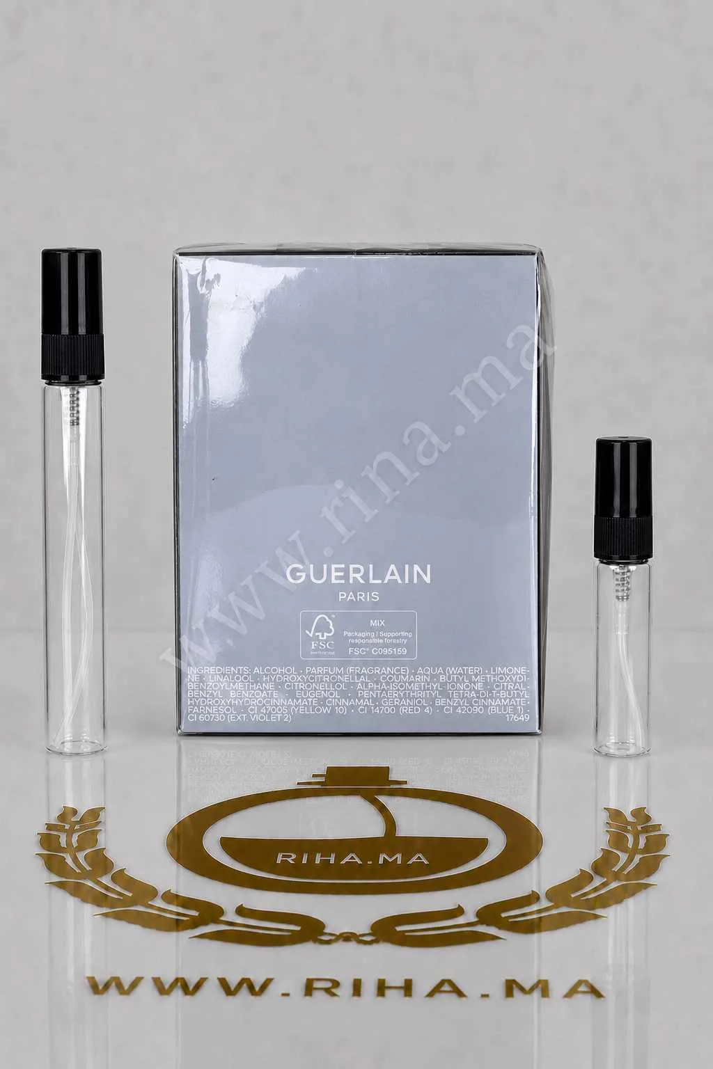Decantage L'Homme Idéal L'Intense Guerlain Pour Homme Authentic — photo 2 decantage lhomme ideal lintense guerlain — Flacon de décantage L'Homme Idéal L'Intense Guerlain pour homme — vue 2