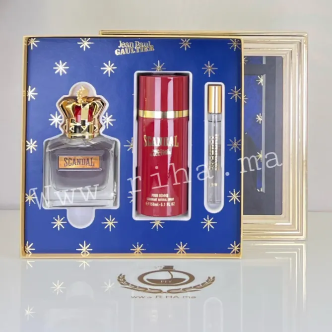 Coffret Scandal Jean Paul Gaultier Eau de Toilette Pour Homme 100 ML Authentic Coffret scandal jean Paul Gaultier eau de toilette homme flacon bleu