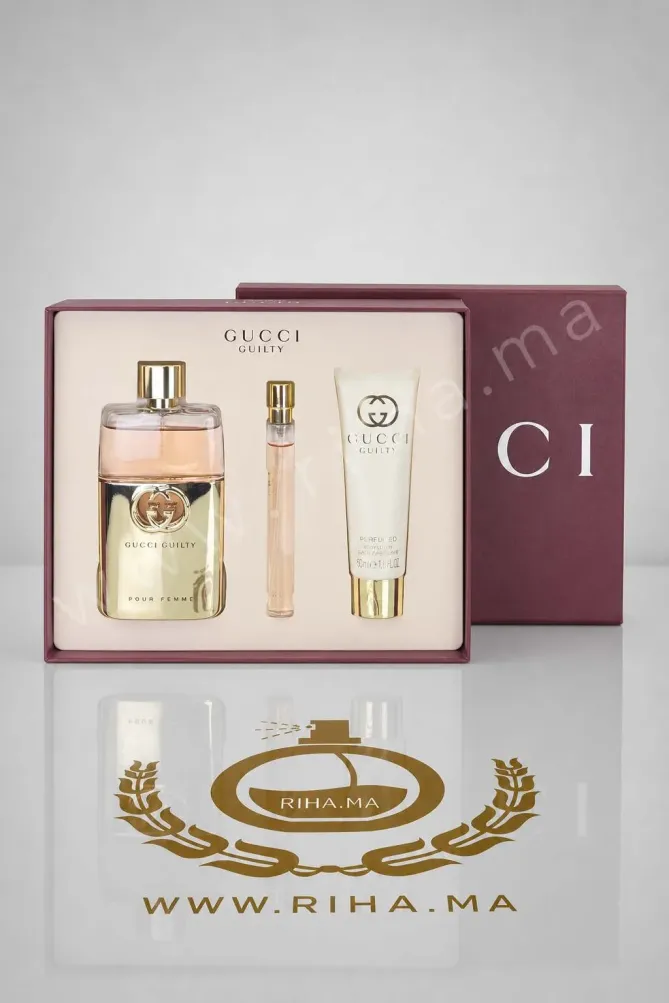 Coffret Gucci Guilty Eau de Parfum Gucci Pour Femme 100 ML Authentic Coffret Gucci Guilty Eau de Parfum Gucci Pour Femme 100 ML Authentic