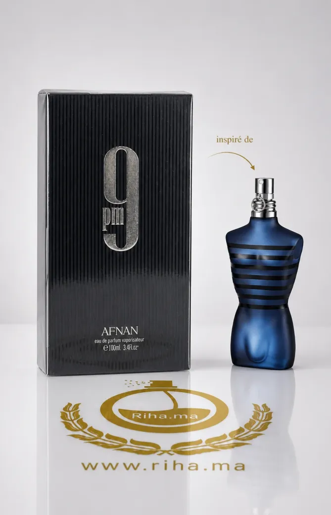 9PM Afnan Eau de Parfum 100ml Pour Homme Flacon de 9pm afnan eau de parfum 100ml pour homme