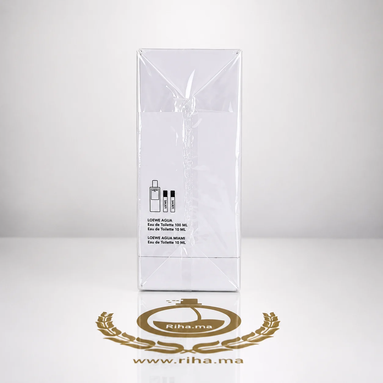 Coffret Aire Sutileza Loewe Eau de Toilette Pour Femme 100 ML Authenic — photo 2 coffret aire sutileza — Coffret cadeau parfum Aire Sutileza Loewe 100 ml présenté sur fond clair — vue 2