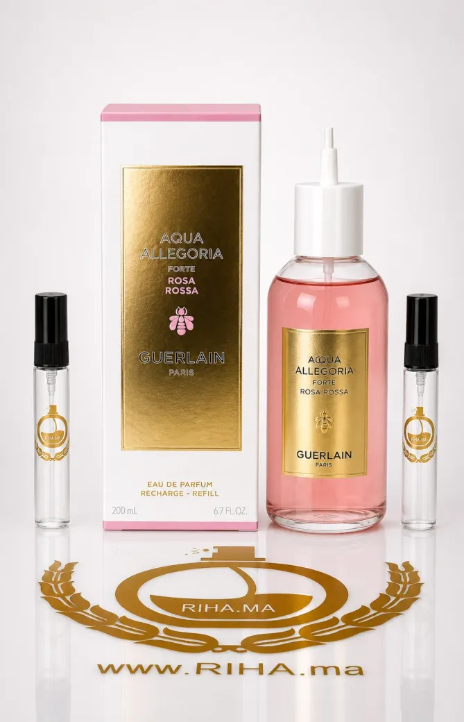 aqua allegoria forte décantage — Flacon de décantage aqua allegoria forte rosa rossa guerlain