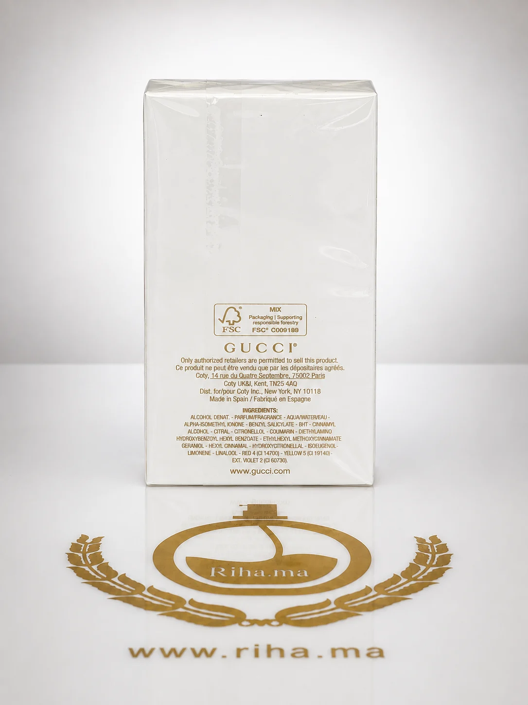 Gucci Guilty Pour Femme Eau de Parfum – 90ml — photo 2 Flacon de parfum Gucci Guilty sur fond élégant — vue 2