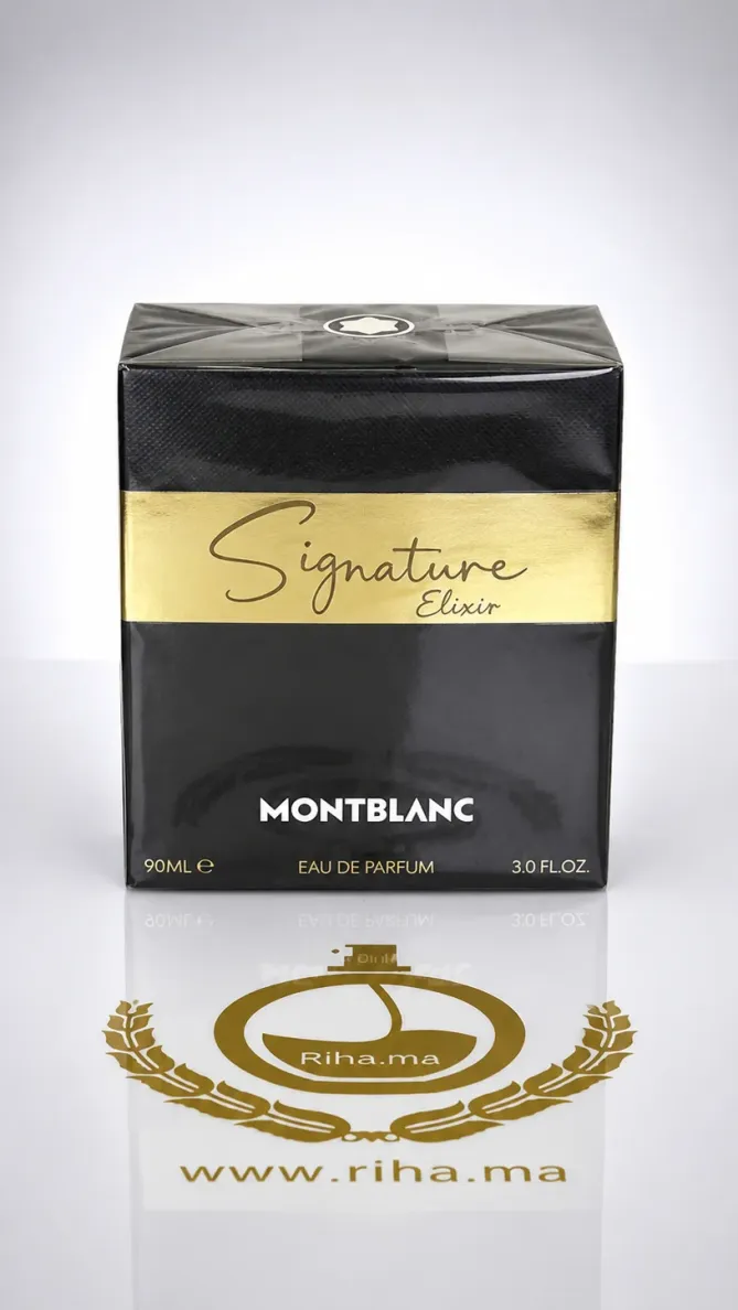Montblanc Signature Elixir Eau de Parfum 90ML – Parfum Homme Flacon de parfum Montblanc Signature Elixir élégant en verre